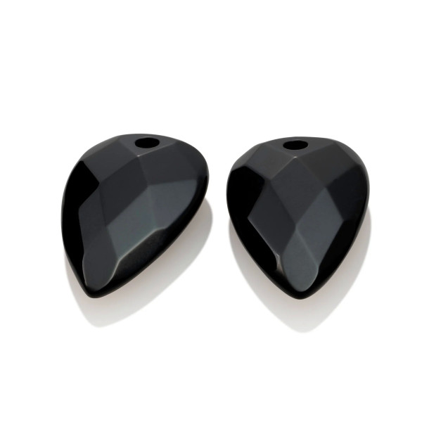Sparkling Jewels Onyx Blossom Oorbel Edelstenen EAGEM07-BS