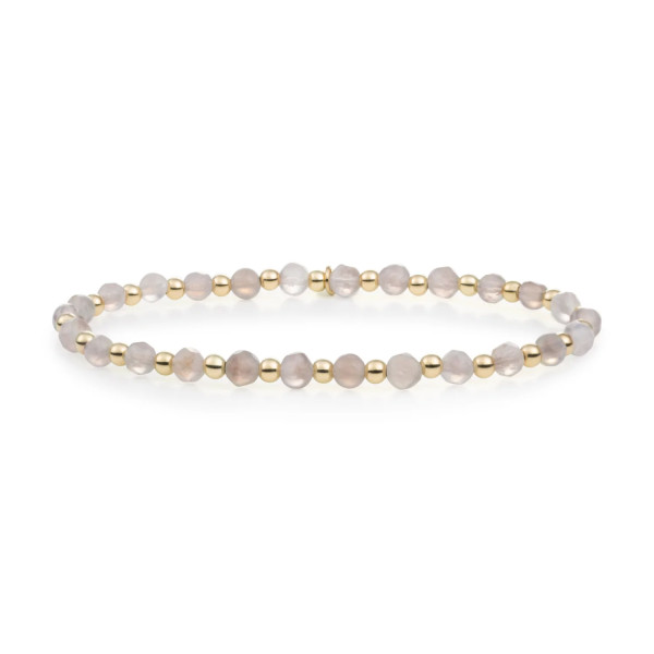 Sparkling Jewels Grey Agate Interstellar armband SBG-GEM31-3MM-MIX
