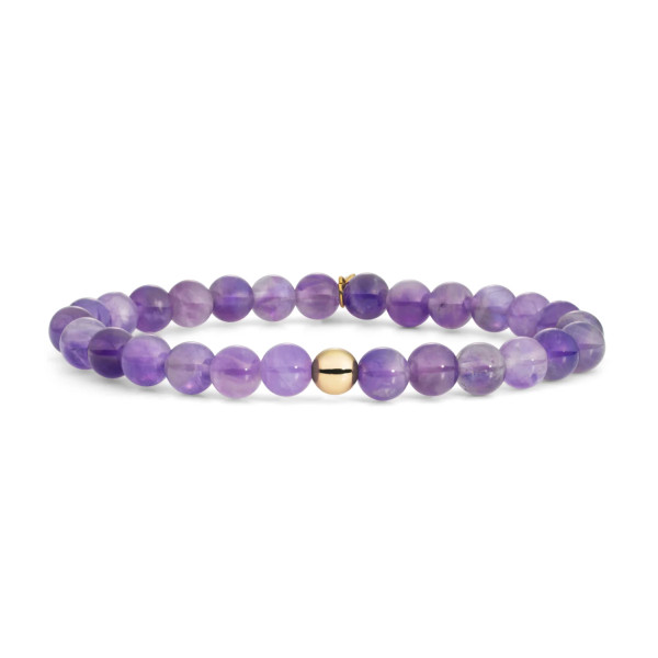 Sparkling Jewels Amethyst Saturn Large armband SBG-GEM05-ADD-6MM