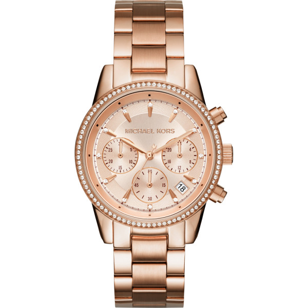 Michael Kors Ritz Roségoudkleurige Dameshorloge MK6357