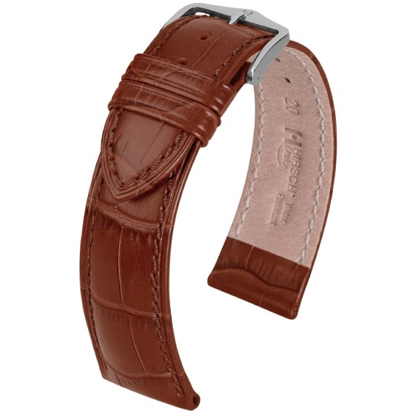 Hirsch Duke Horlogeband Goudbruin 14mm