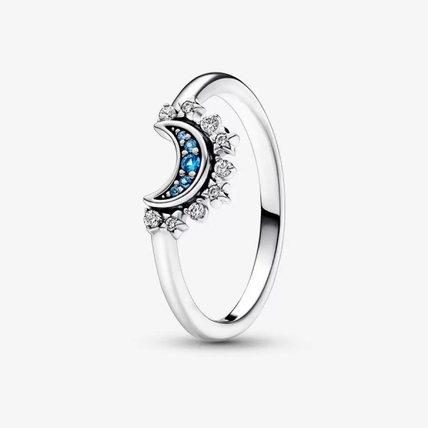Pandora Hemels Blauwe Sprankelende Sterrenring 192675C01-60