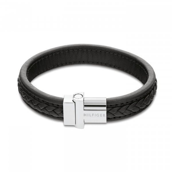 Tommy Hilfiger - Herenarmband TJ2790375 Zwart Leer