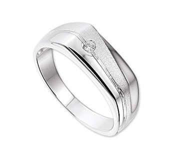 Zilver Herenring 1018601 Maat 20