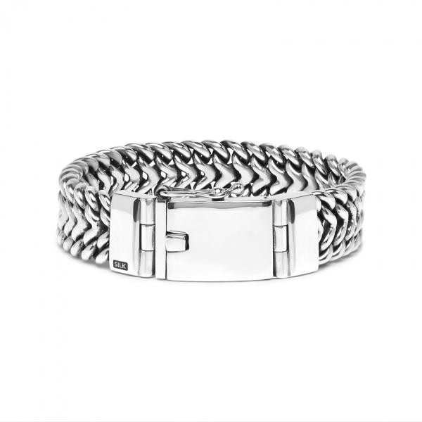 Silk - Eighty Eight Zilveren Armband Graveerbaar! - 643.22
