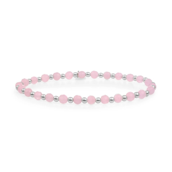 Sparkling Jewels - Interstellar Armband SB-GEM13-3MM-MIX Rose Quartz