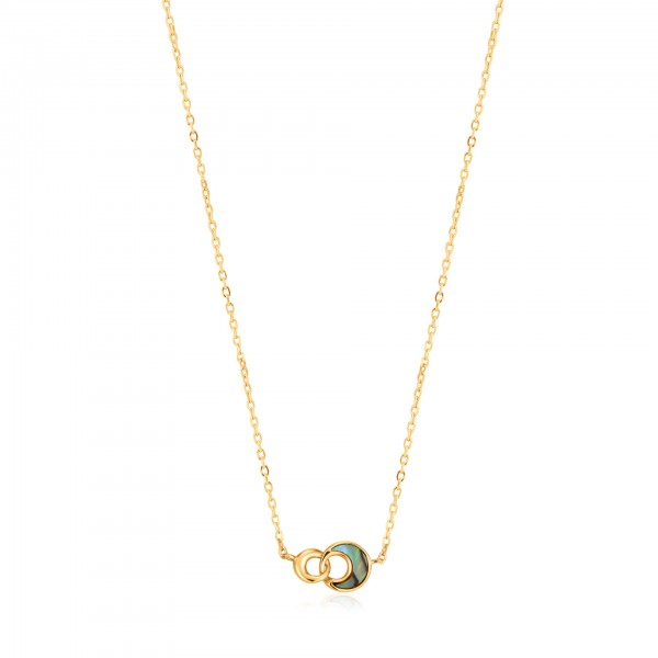 Ania Haie - Collier N027-03G Tidal Abalone Crescent Link