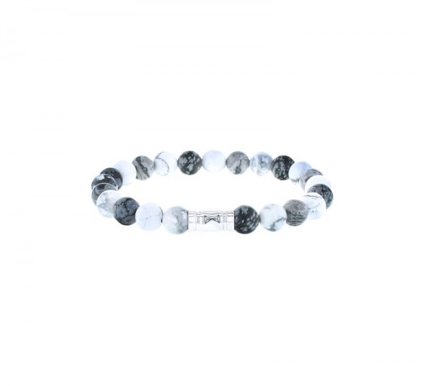 Aze Jewels - Armband AZ-BS018-A-175 Howliet en Picasso Jaspis Edelstenen - Multicolor