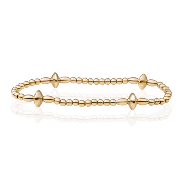 Sparkling Jewels Cone Mix Goudkleurige Armband SB-G-MIX-03
