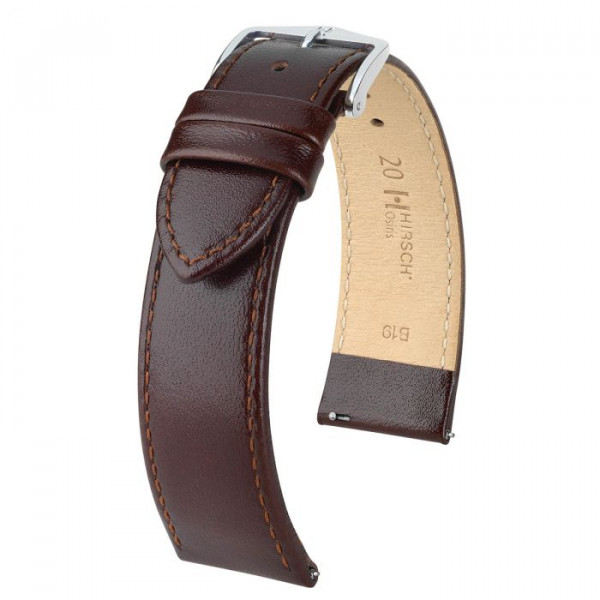 Hirsch Osiris Horlogeband Donkerbruin 12mm