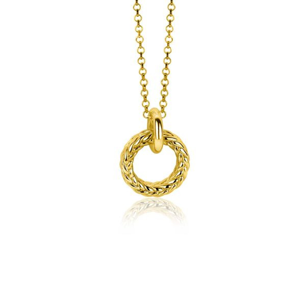 Zinzi - Zilveren Hanger ZIH2246G Goud Verguld