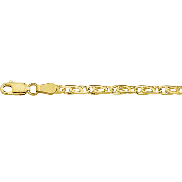 Dames Armband GOUD Valkenoog massief 19cm