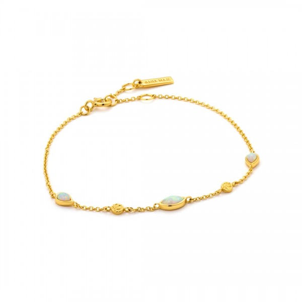 Ania Haie - Opal Colour Armband B014-02G Goudkleurig