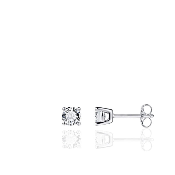Zilveren Oorknoppen Zirkonia - 5mm