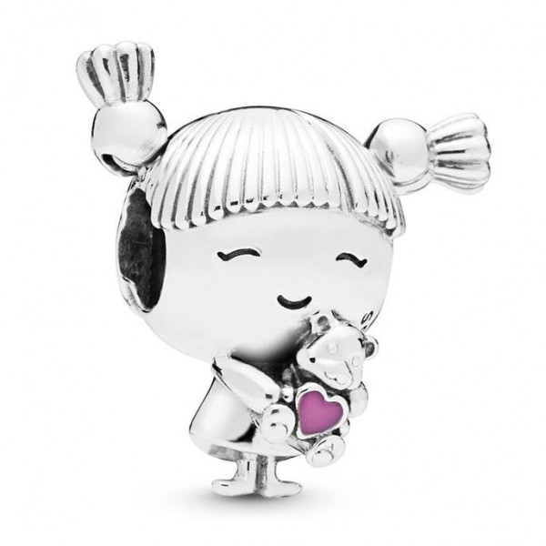 Pandora Moments - Bedel Pigtails Meisje met knotjes 798016EN160