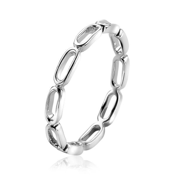 Zinzi - Zilveren Ring ZIR2035-58 Trendy Paperclip