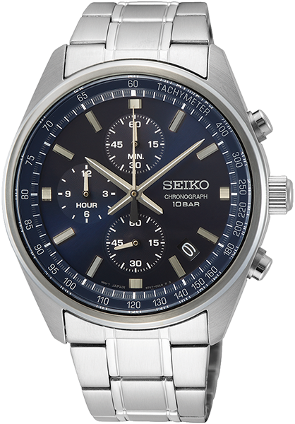 Seiko - SSB377P1 Herenhorloge Chronograaf - Zilverkleurig