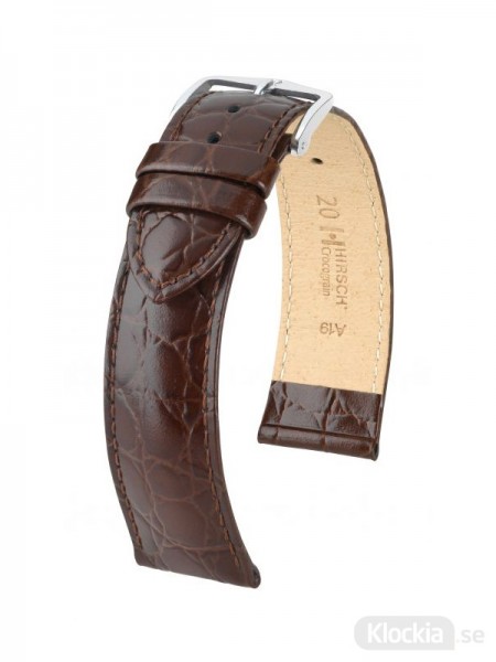 Hirsch Crocograin Horlogeband Bruin 20mm