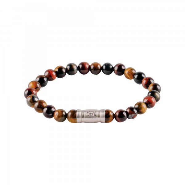 Aze Jewels - Jongens Armband AJ-BS403-A-145 Brown Beads