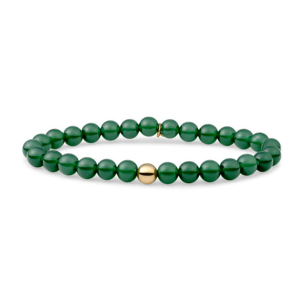 Sparkling Jewels Green Onyx Saturn Large Armband SBG-GEM53-ADD-6MM