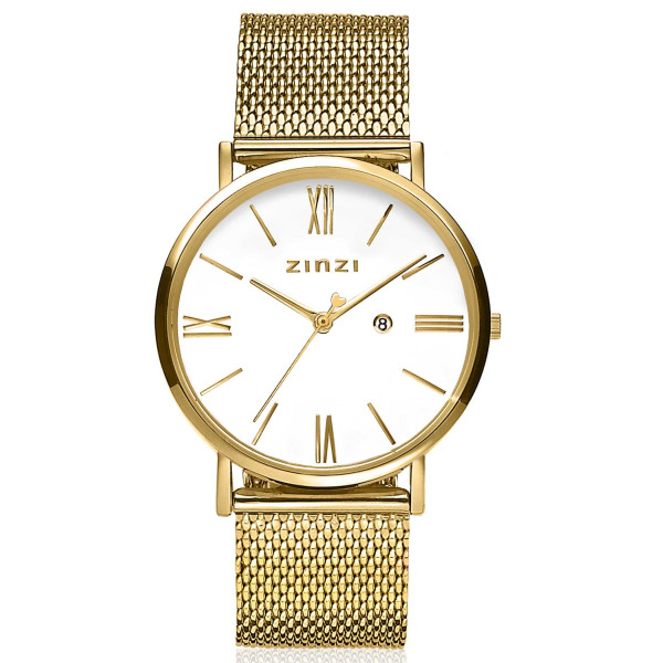 ZINZI Roman horloge Goudkleurig 34 mm ZIW507M ZINZI