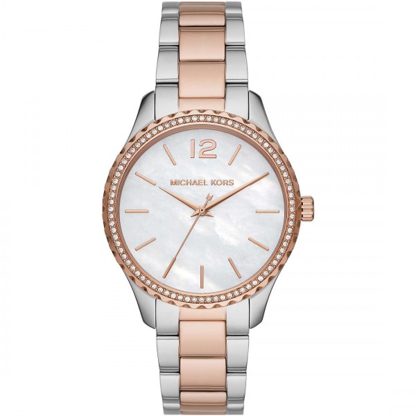 Michael Kors - Layton MK6849 Dameshorloge - Zilver-/Rosekleurig