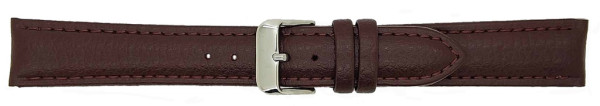 Horlogeband Kalfsleder uitgerust met massieve RVS gesp 00000109 14 mm
