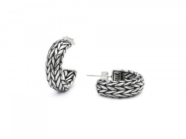 Silk - Zilveren Oorbellen 399 Arch