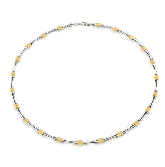 Boccia - Titanium Collier 08045-04 Goudkleurig-Titaniumkleurig