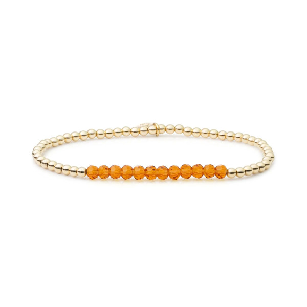 Sparkling Jewels Citrine Quartz Universe armband SBG-GEM38-3MM-LINE