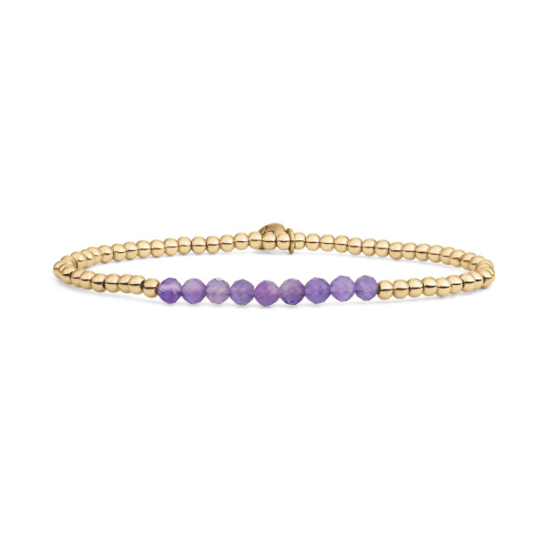 Sparkling Jewels Amethyst Universe armband SBG-GEM05-3MM-LINE