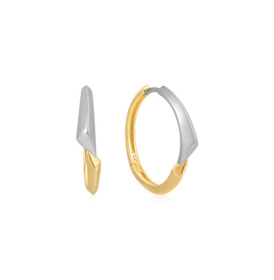 Ania Haie Tweekleurige Hoop Oorringen E049-05T