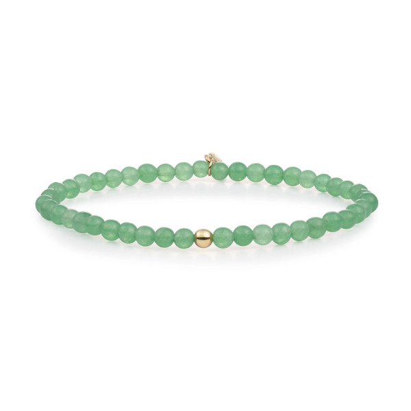 Sparkling Jewels - Saturn Small Armband SBG-GEM29-ADD-4MM Green Aventurine