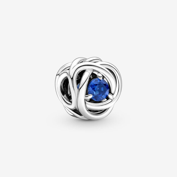 Pandora September Geboortesteen Blauwe Oneindige Cirkel Bedel 790065C07