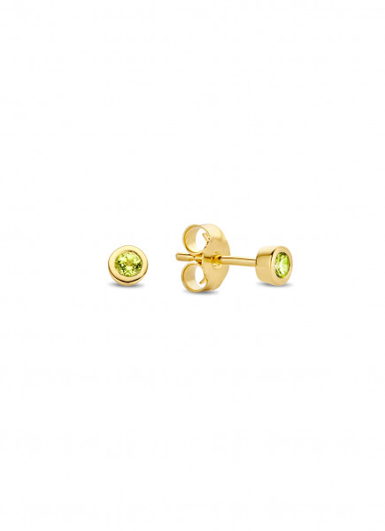 Jackie - Gouden Oorknopjes JKE20.010 Peridot
