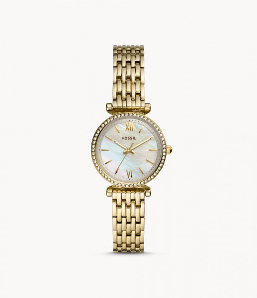 Fossil - Carlie Mini ES4735 Goudkleurig - Dameshorloge