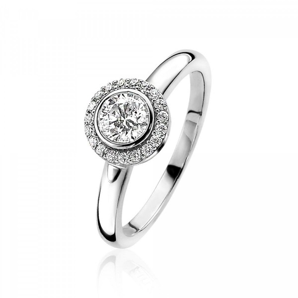 Zinzi - Zilveren Ring ZIR1392 Zirkonia's