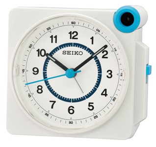 Seiko - Wekker QHE183W Wit-Blauw