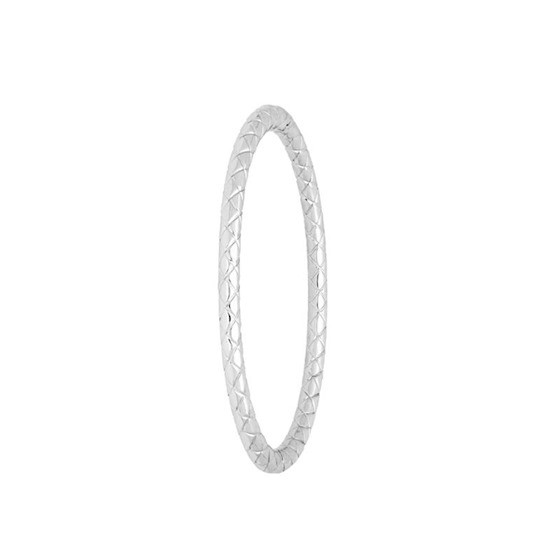 Bangle Armband Zilver 6mm RUITJES - Hand gemaakt