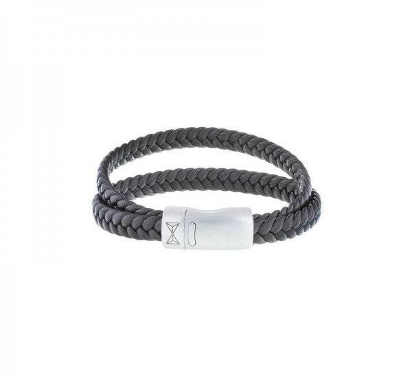 Aze Jewels - Armband AZ-BL008-B-210 Multi Gevlochten Leer - Bruin