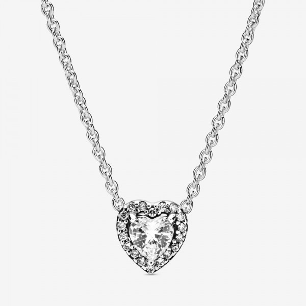 Pandora - Zilveren Collier 398425C01-45 Elevated Hart