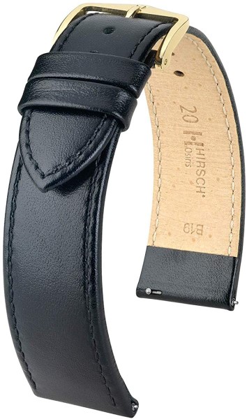 Hirsch Osiris Horlogeband Zwart 14mm
