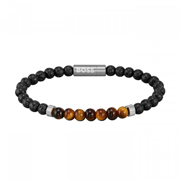 Hugo Boss - Armband Beads Zwart & Bruin - HBJ1580270