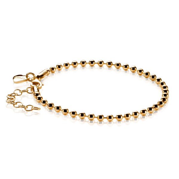 Zinzi - Zilveren Armband ZIA1127G Goudkleurig Bolletjes