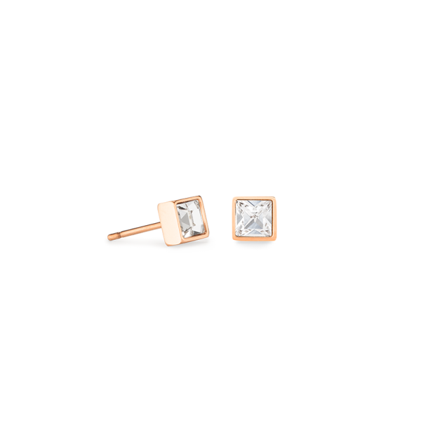 Coeur de Lion Crystal Rosegold oorsieraden 0501/21-1822