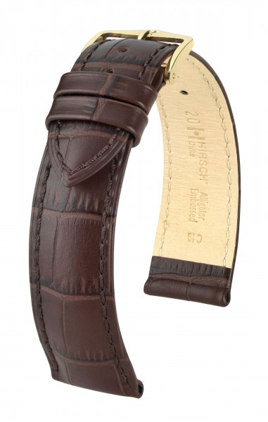 Hirsch Duke Horlogeband Donkerbruin XL 20mm