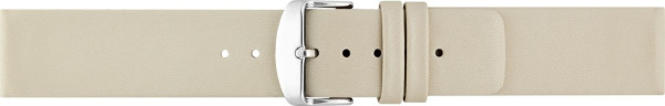 Horlogeband Kalfsleer met RVS gesp Wit 00067111 14 mm