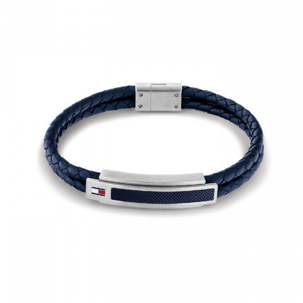 Tommy Hilfiger - Herenarmband TJ2790356 Blauw Leer