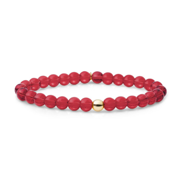 Sparkling Jewels Fuchsia Quartz Saturn armband SBG-GEM51-ADD-6MM