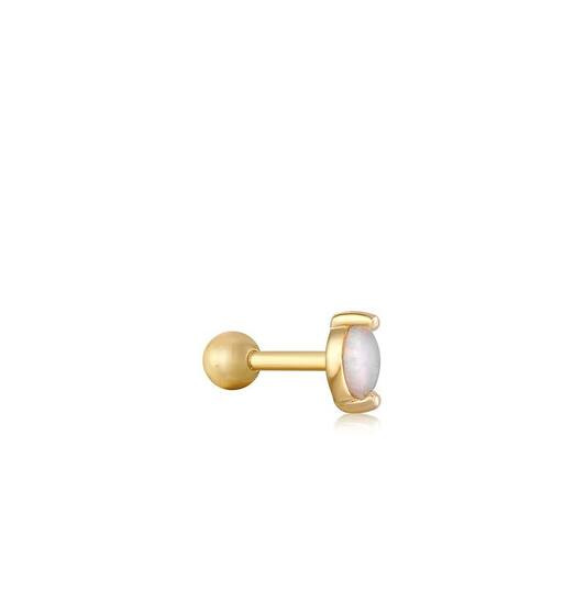Ania Haie Opal Marquise Barbell Single oorsteker E035-12G p. stuk